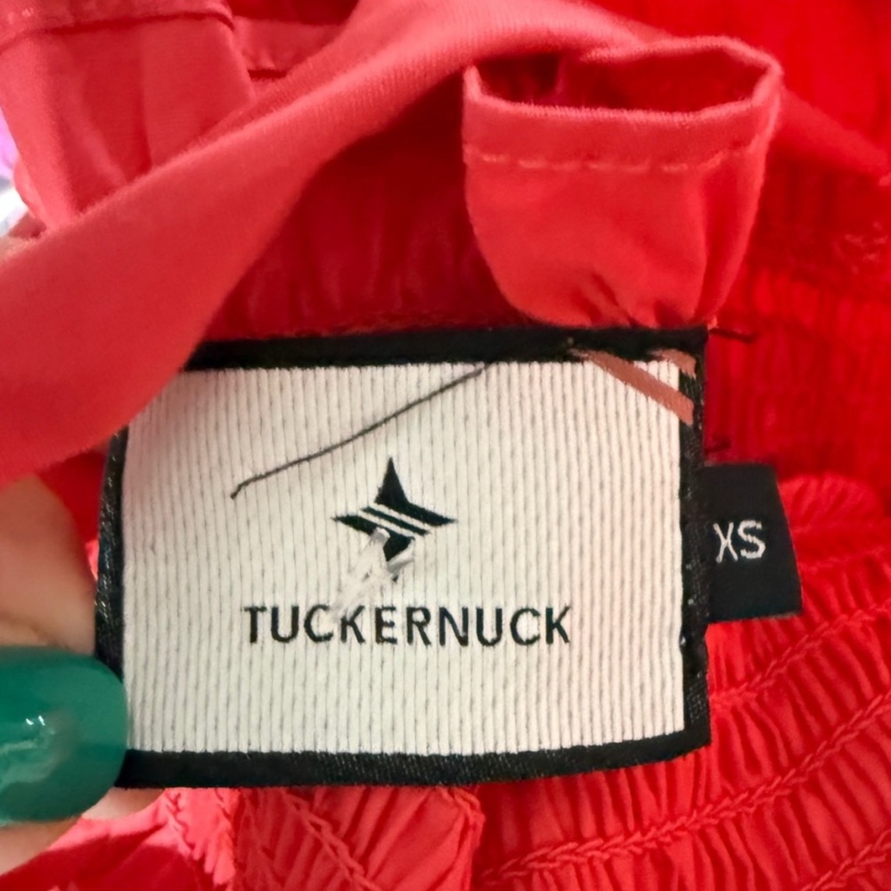 Tuckernuck Alannah Smocked midi dress with bow straps - Picture 6 of 6